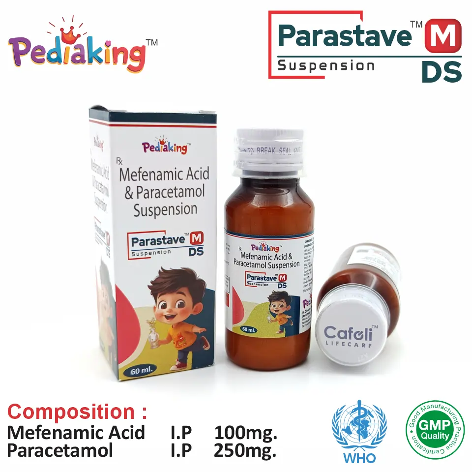 Mefenamic Acid 100mg Paracetamol 250mg Syrup from Top Pharma Company in India
